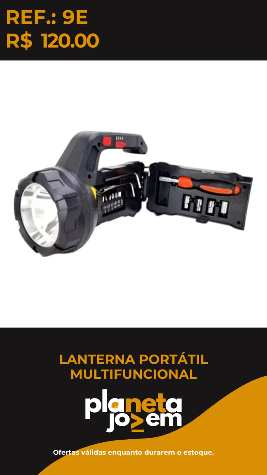 Lanterna Portatil Multiuso